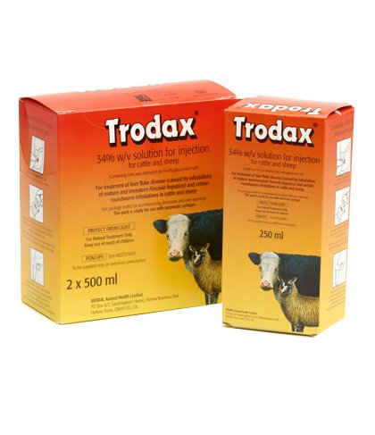Boehringer Ingelheim Animal Health has ceased the production of TRODAX® 340 mg/ml Solution for Injection, containing nitroxynil, for the European market. Cattle and sheep farmers use TRODAX® to treat the mature and late-immature stages of the liver fluke Fasciola hepatica.
