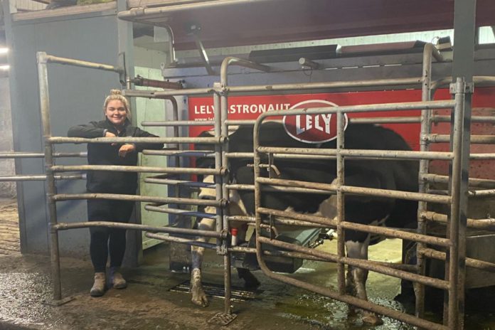 21-year-old Monaghan native, Lola Traynor, is an ag science student at WIT/Kildalton Ag College and an 80-cow dairy farmer.