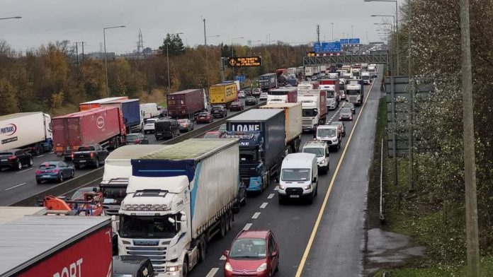 Truckers' protest on Monday, December 13th, 2021 to call for a “significant drop in fuel costs at the pump for everyone” in Ireland.
