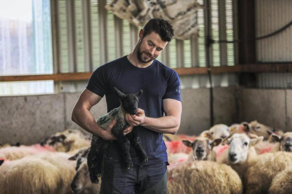 31-year-old Glyn Egan from Kilgarvan, Co. Kerry runs a 950-strong sheep flock with his father, in Co Kerry, Ireland 
