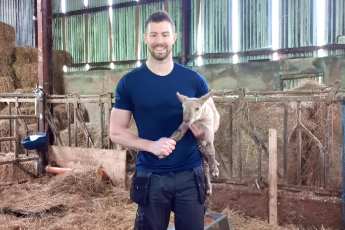 31-year-old Glyn Egan from Kilgarvan, Co. Kerry runs a 950-strong sheep flock with his father, in Co Kerry, Ireland
