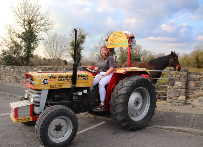 Sian Flatley will be behind the wheel of a 65-year-old Ferguson 35 (Gold Belly) tractor at this year’s London to Mayo Tractor Run.