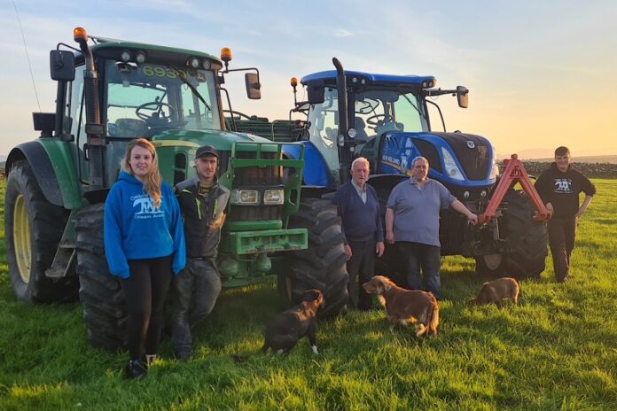 Never a dull moment for Cathal Moran, who handles over 6,000 livestock at any given time and runs an agricultural contracting business. 