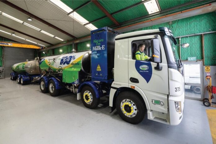 Renowned global dairy nutrition firm, Fonterra, has taken the wraps off what it regards as New Zealand’s first electric milk tanker.